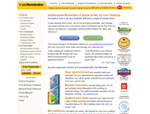 Tablet Screenshot of cutereminder.com
